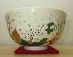 Amazon | 【逢絢亭】茶道具 茶碗 抹茶碗 京焼 紫陽花の図 山岡善